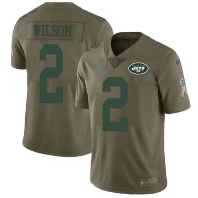 Nike New York Jets #2 Zach Wilson Olive Men's Stitched NFL Limited 2017 Salute To Service Jersey Men's.jpg